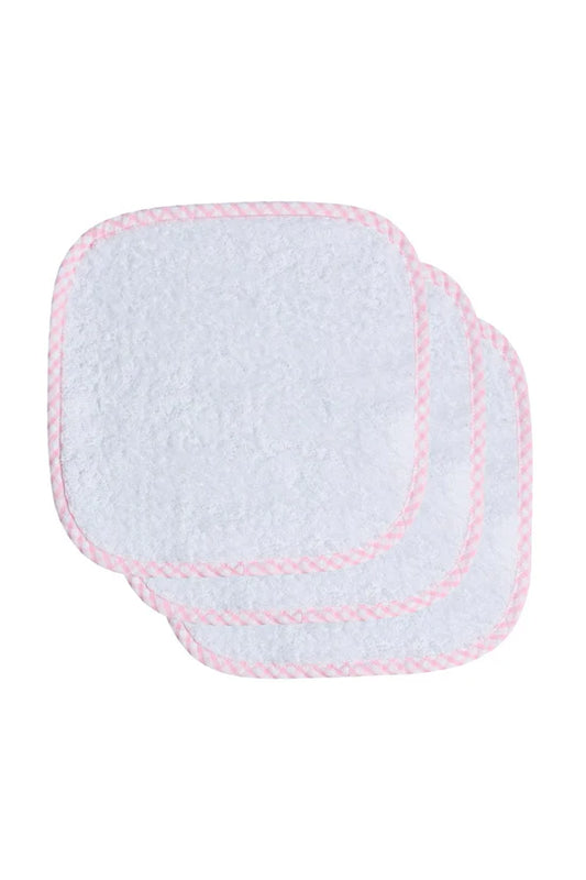 Washcloth- Seersucker Pink