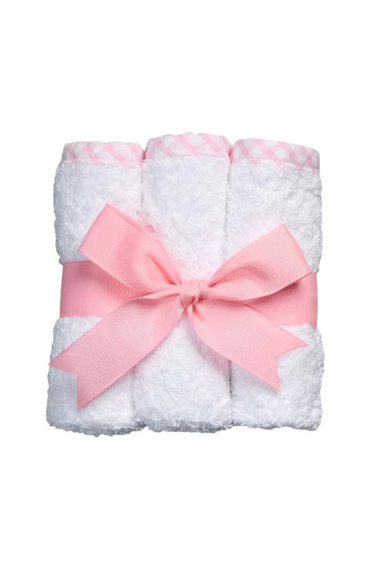 Washcloth- Seersucker Pink
