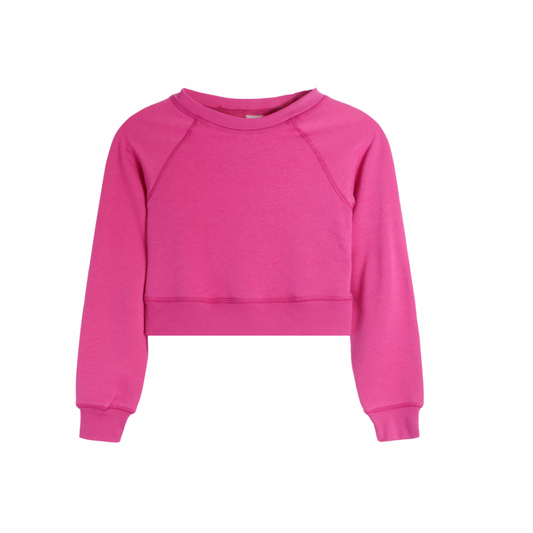 Cloud Crew Neck Top - Begonia Pink