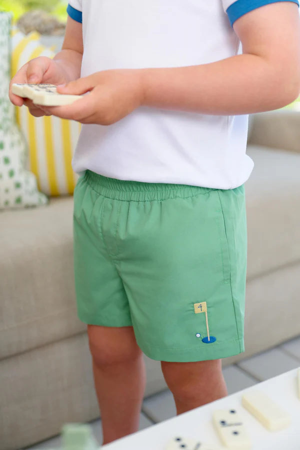 Sheffield Shorts- Green Golf Flag