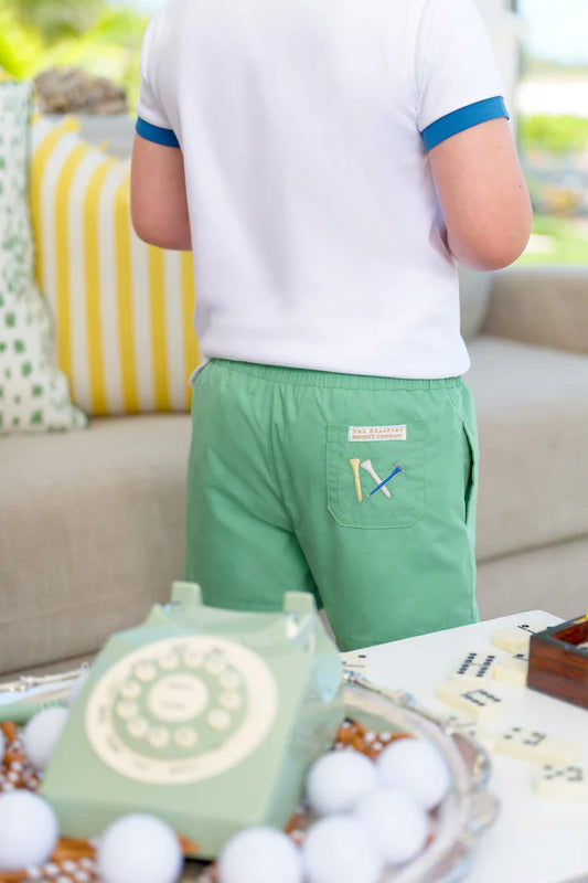 Sheffield Shorts- Green Golf Flag