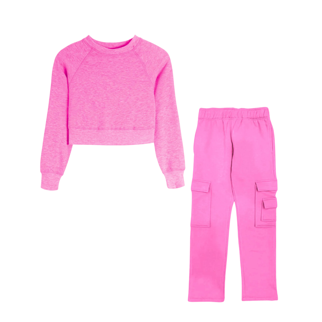 Cloud Crew Neck Top - Begonia Pink