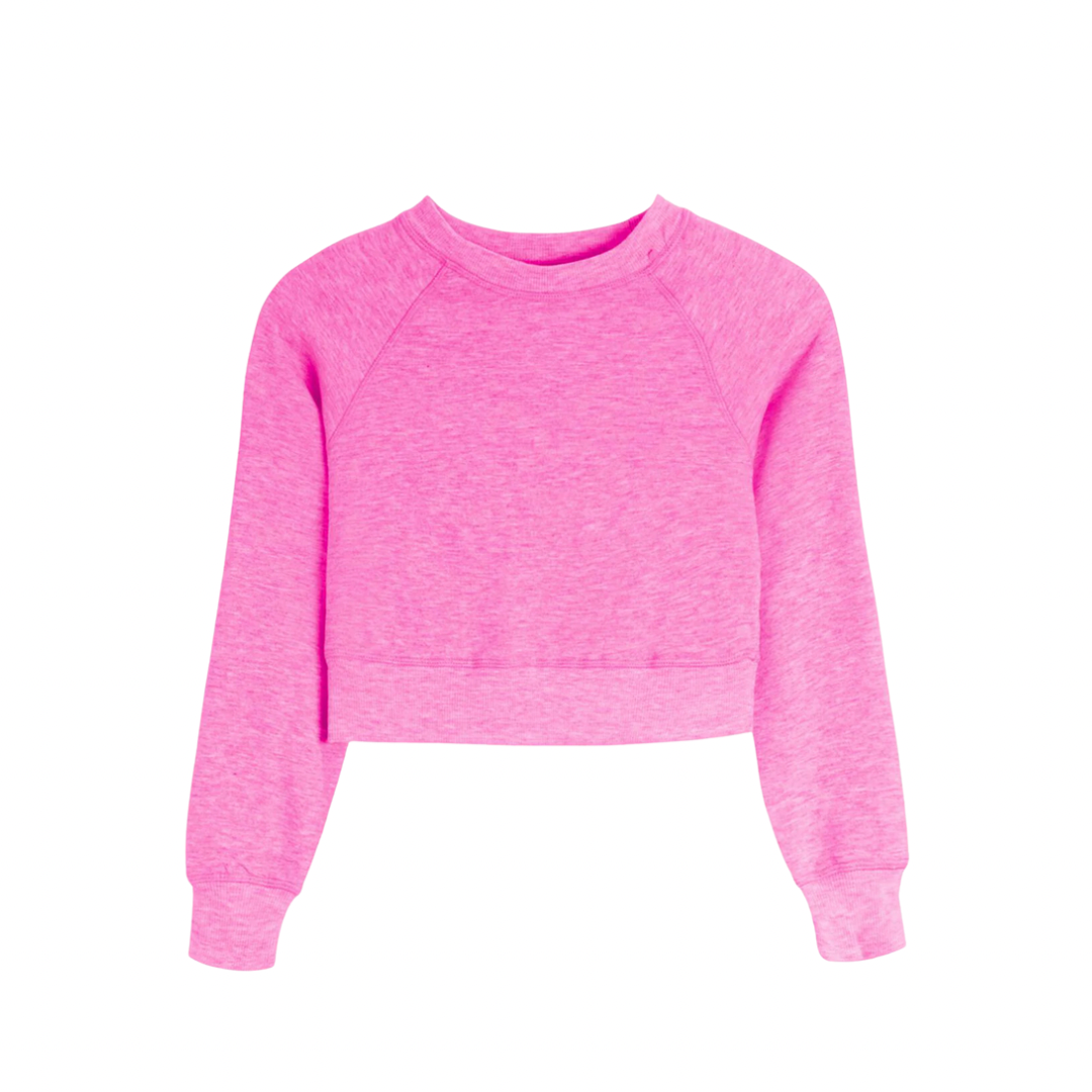 Cloud Crew Neck Top - Begonia Pink