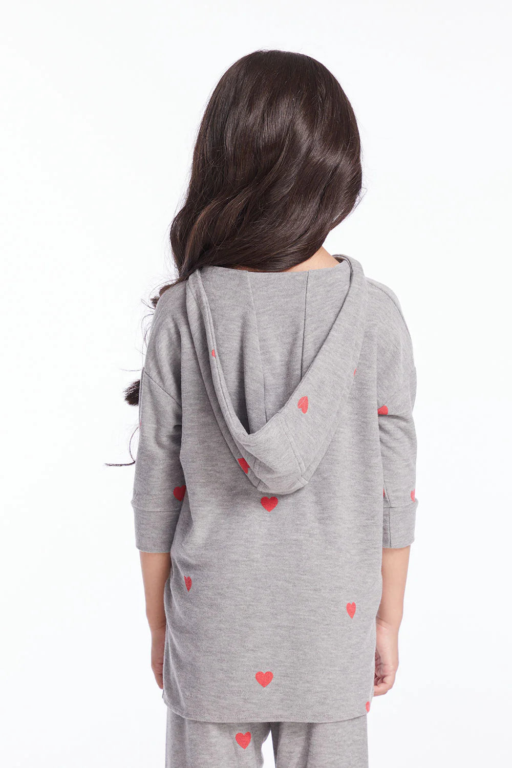 Tiny Hearts Pullover - Heather Grey