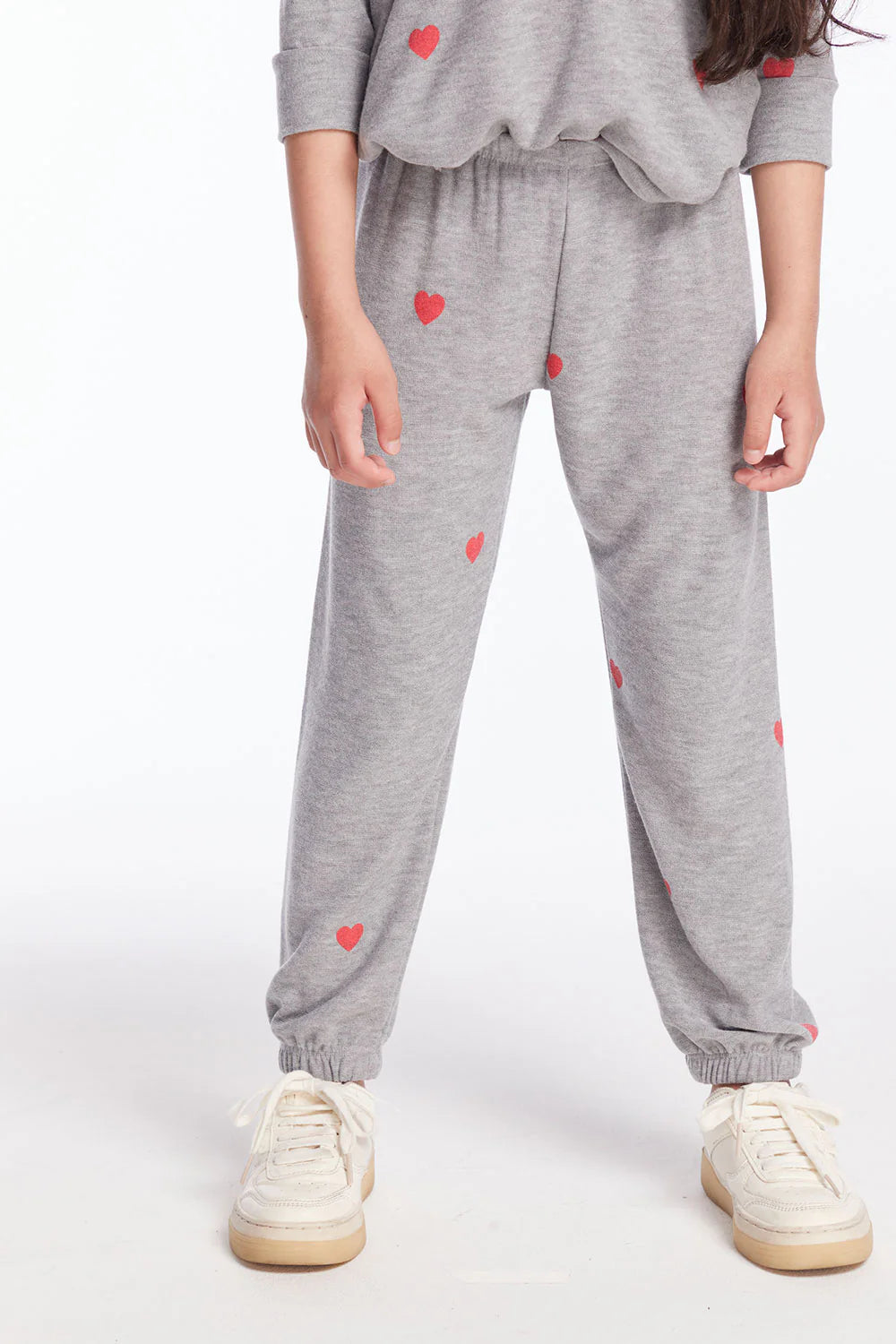 Tiny Hearts Sweatpant - Heather Grey