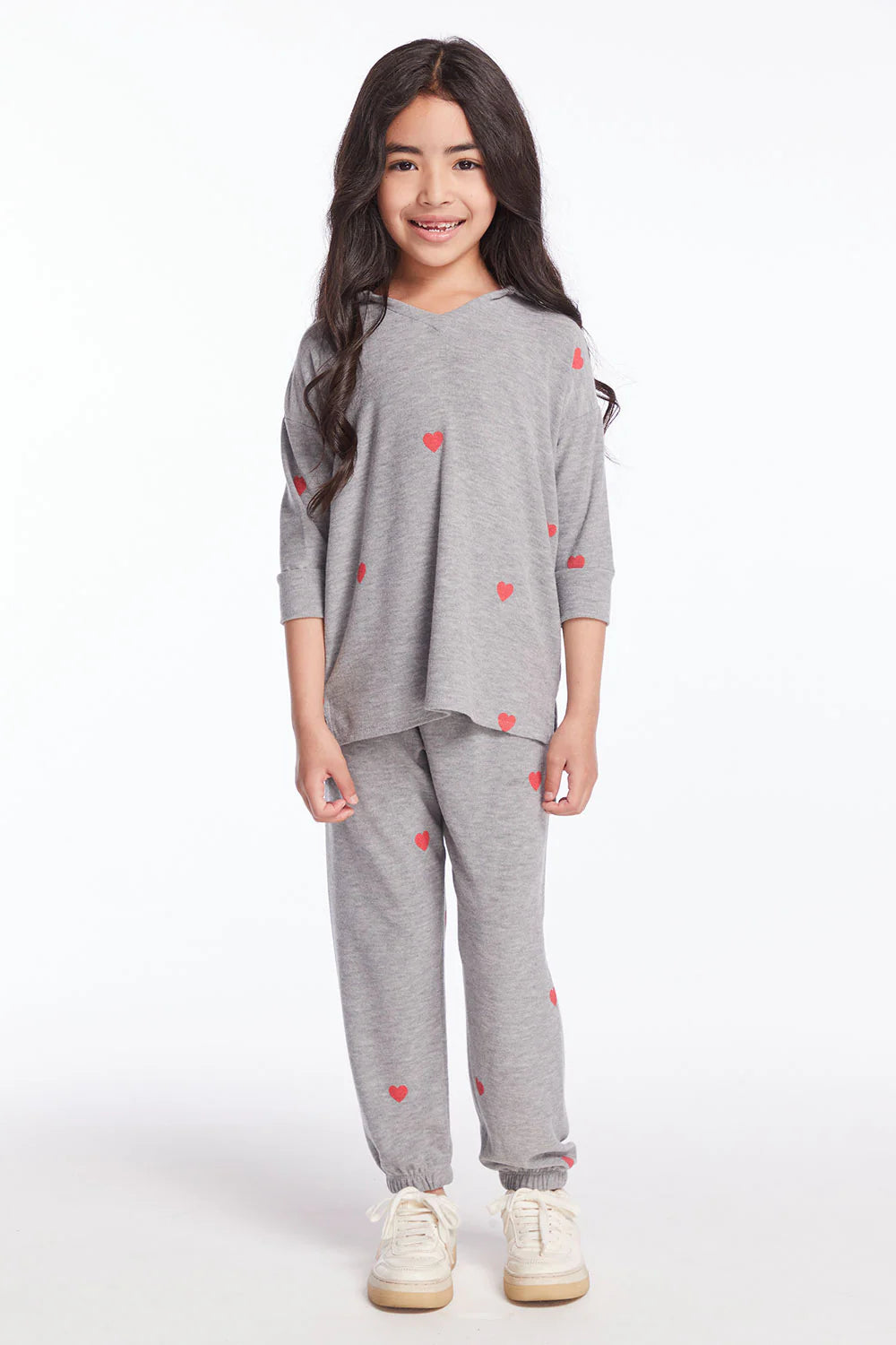 Tiny Hearts Sweatpant - Heather Grey