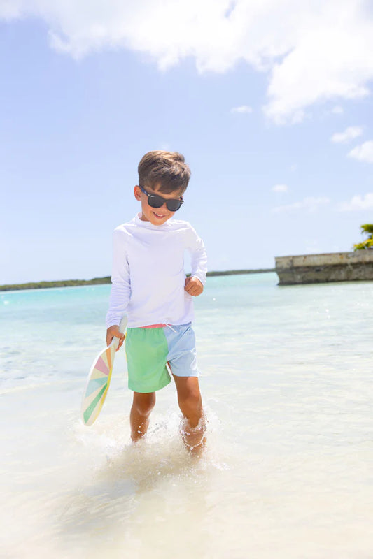 Colorblock Swim-Green/Blue/Yellow/Pink