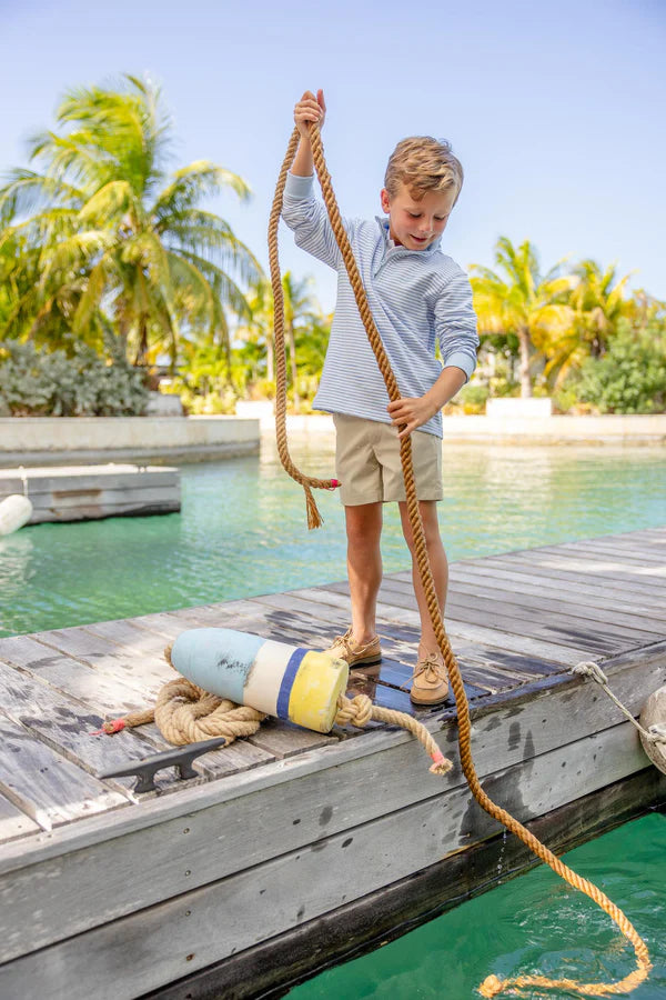 Hayword Half-Zip- Blue Stripe