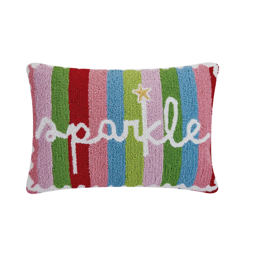 Holiday Sparkle Hook Pillow