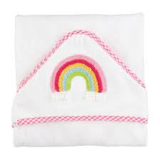 Rainbow Applique Hooded Towel