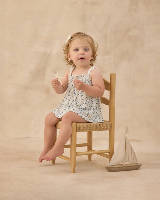 Swing Top & Bloomer Set- Blue Ditsy