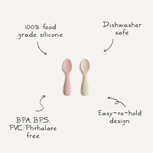 Mushie Toddler Starter Spoons 2pk