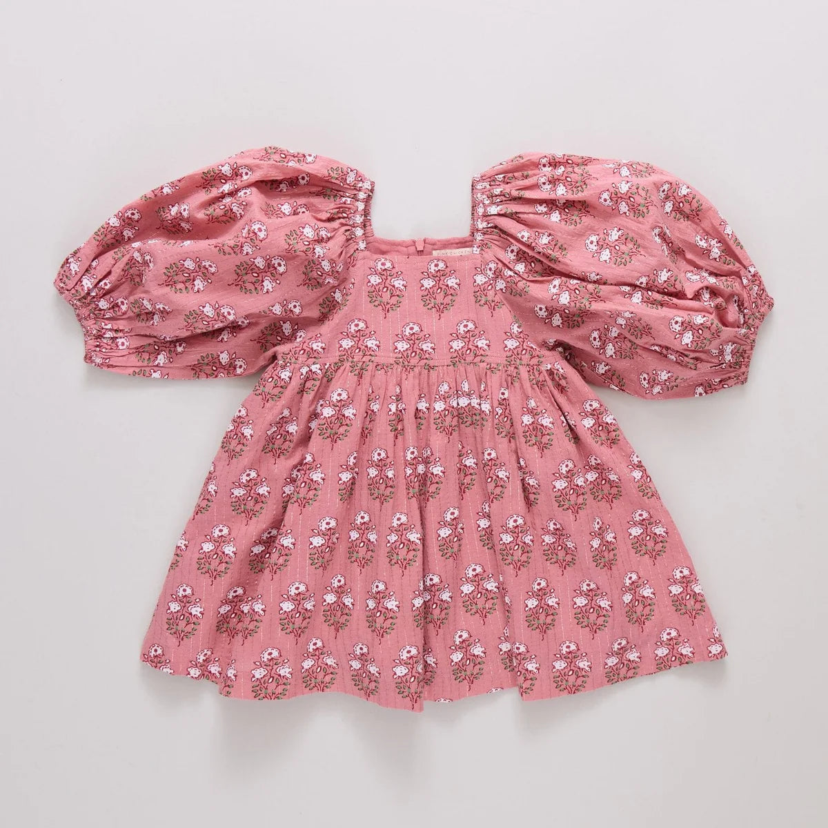 Mary Barrett Dress- Pink Strawflower