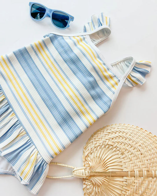 St Lucia Swim- Blue/Yellow/White
