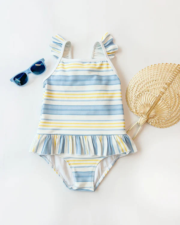 St Lucia Swim- Blue/Yellow/White