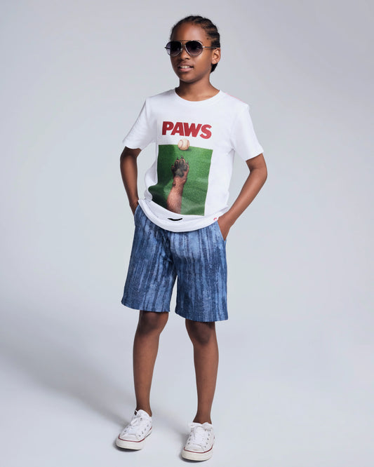 Graphic Tee - Paws White