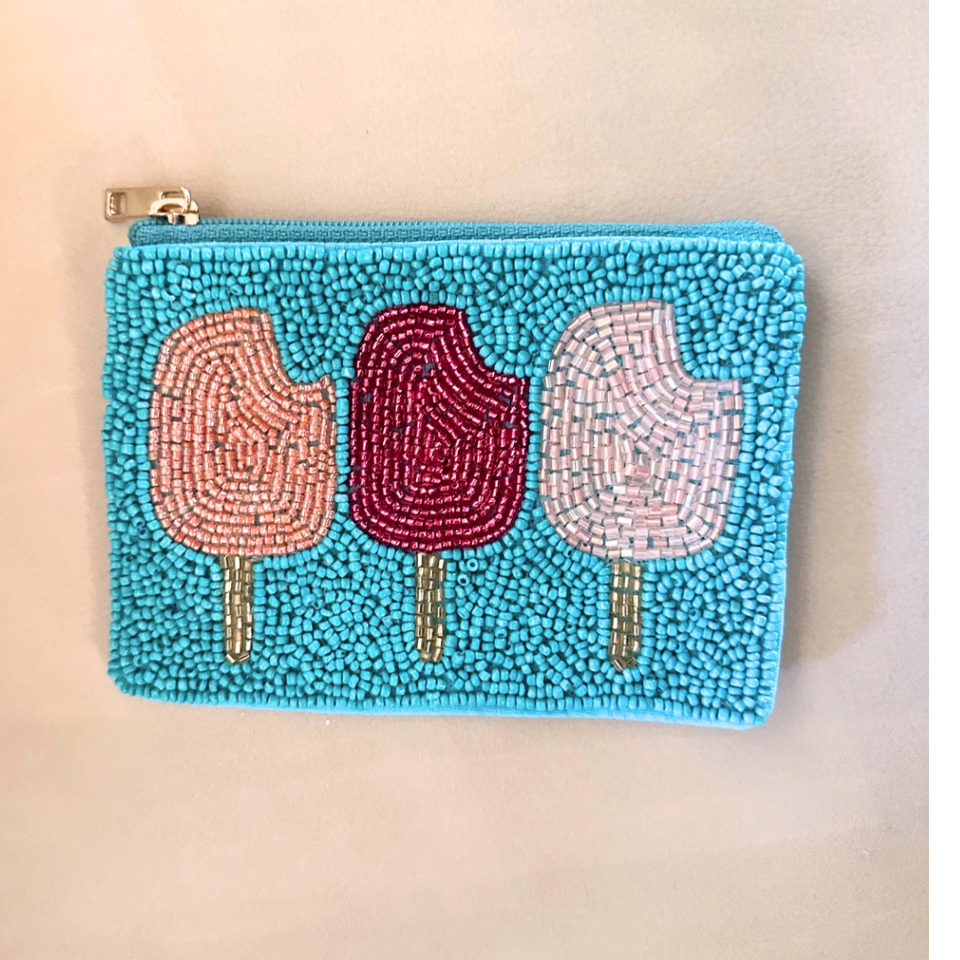 Popsicle Beaded Coin Purse