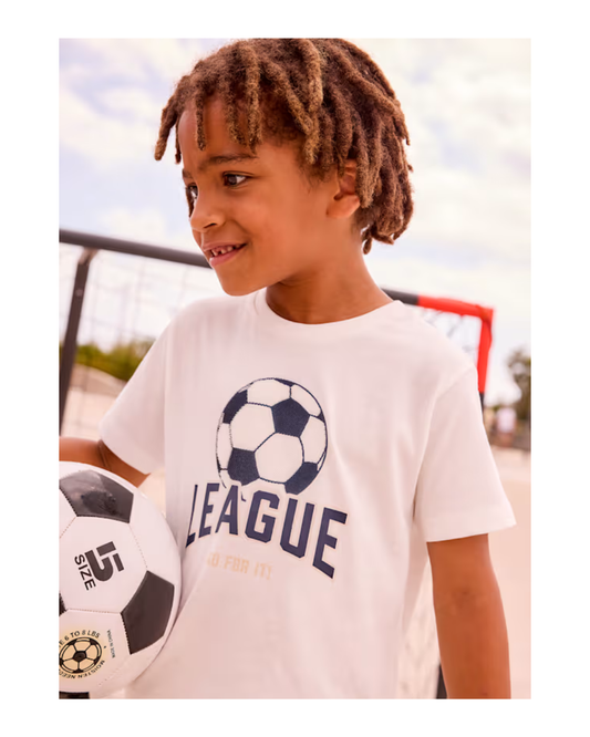 Soccer League Tee- Cream 3074