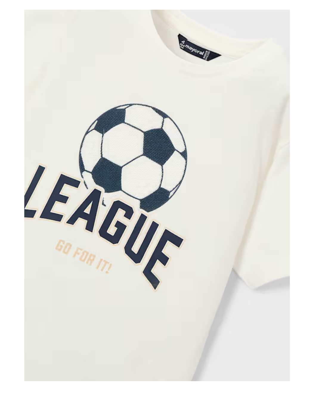 Soccer League Tee- Cream 3074