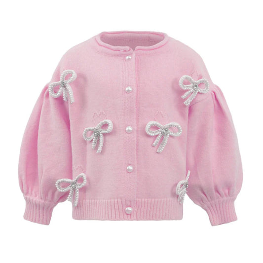 Pearl Bow Cardigan