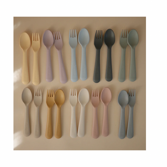 Mushie Fork & Spoon Set