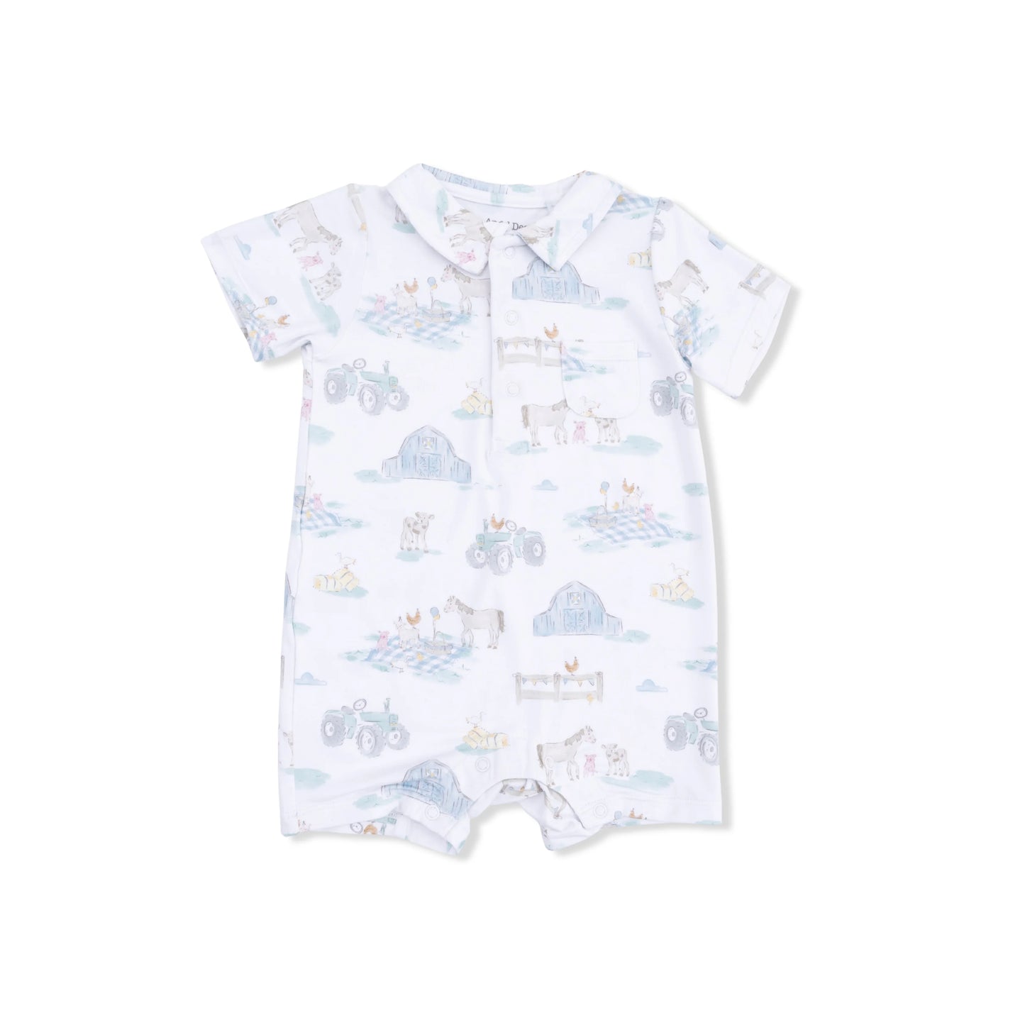 AD Polo Shortie- Farm Animal Party