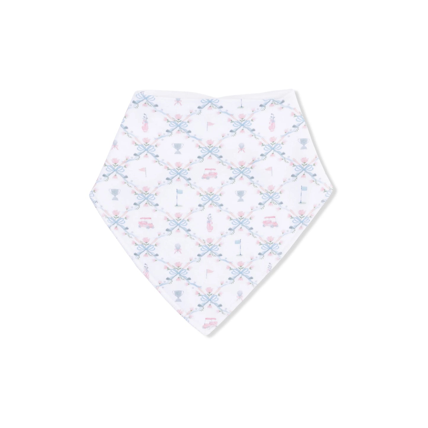 AD Bib Bandana - Golf Trellis Pink