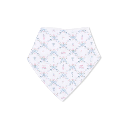 AD Bib Bandana - Golf Trellis Pink