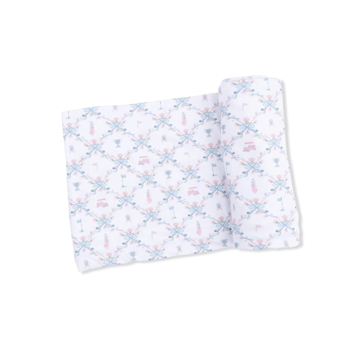 AD Swaddle - Golf Trellis Pink