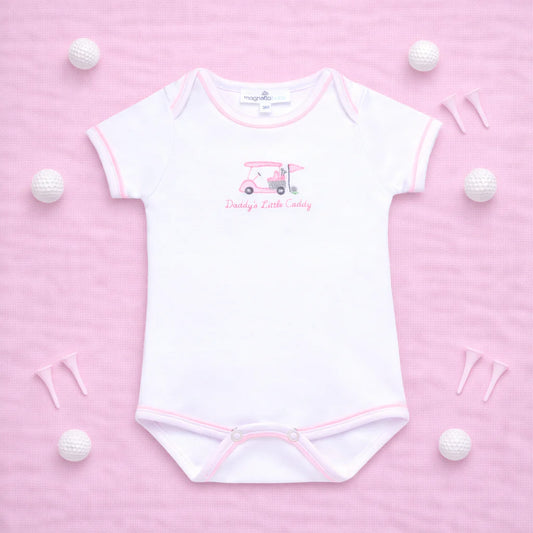 Little Golfer Bodysuit- Pink