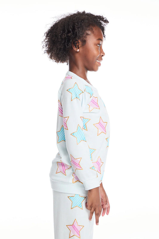 Cozy Knit Pullover- Star Party