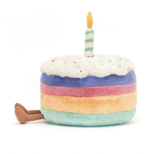 Amuseable Rainbow Birthday Cake 9"