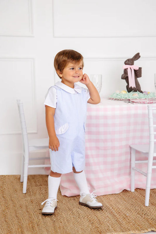 Prescott Jon Jon-Blue Seersucker/White