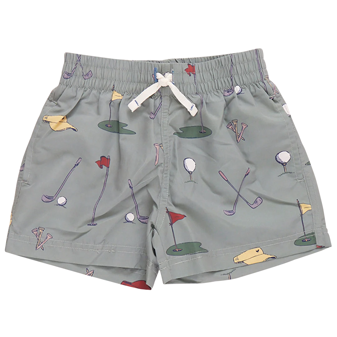 Boys Swim Trunk - Golf