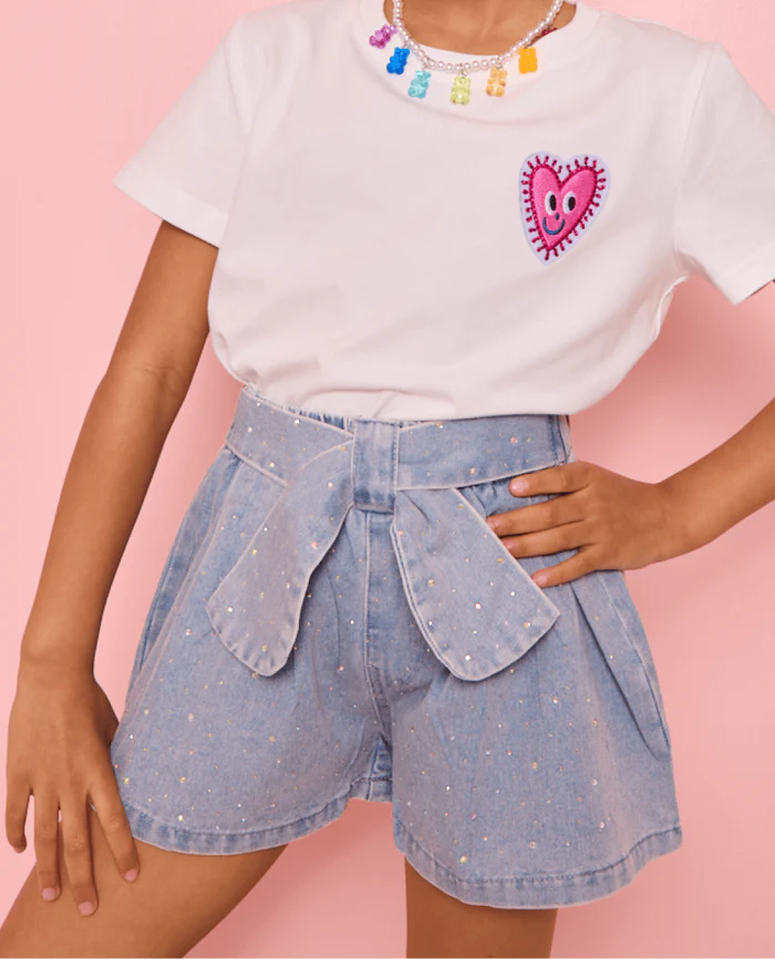 Sparkle Denim Short