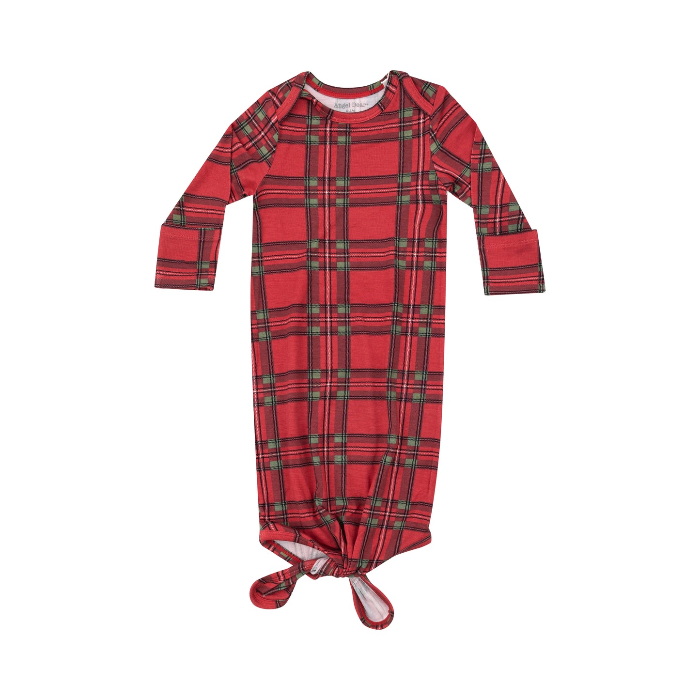 AD Knotted Gown - Vintage Holiday Plaid