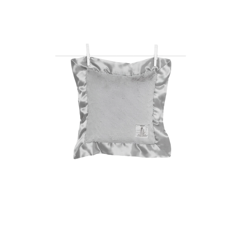 Little Giraffe Luxe Pillow - Silver