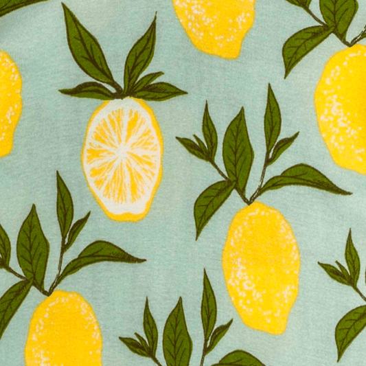 MB Ruffle Zip Footie - Lemon