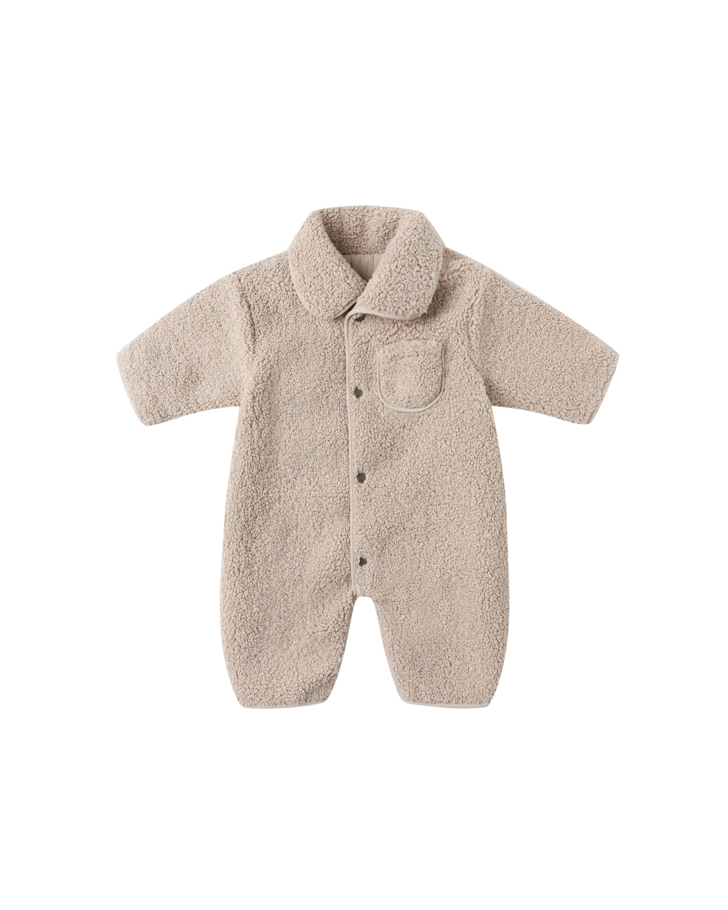 Reversible Shearling Jumpsuit- Oat