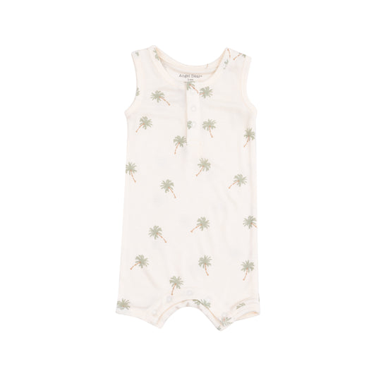 AD Shortie Romper - Palm Trees