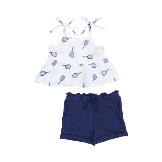 AD Peplum Set - Tennis