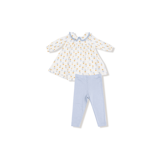 Peter Pan Dress Set - Western Sunflower