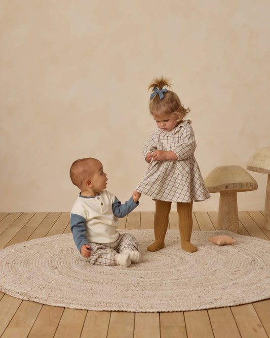 Simone Dress- Blue Plaid