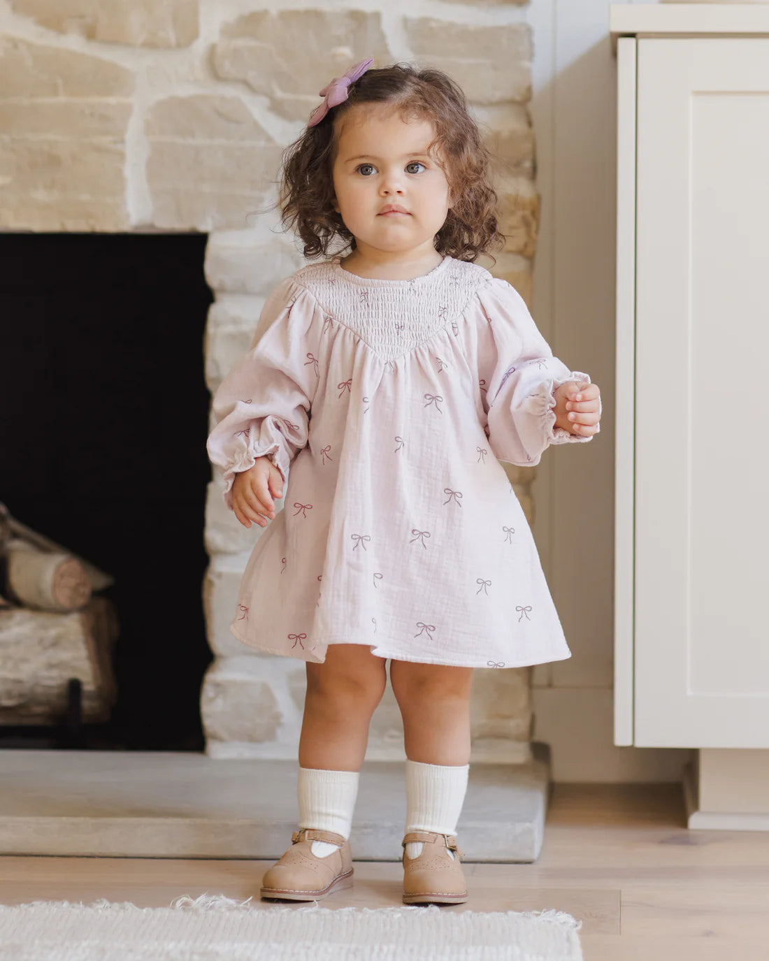 QM Smocked Dress - Bows