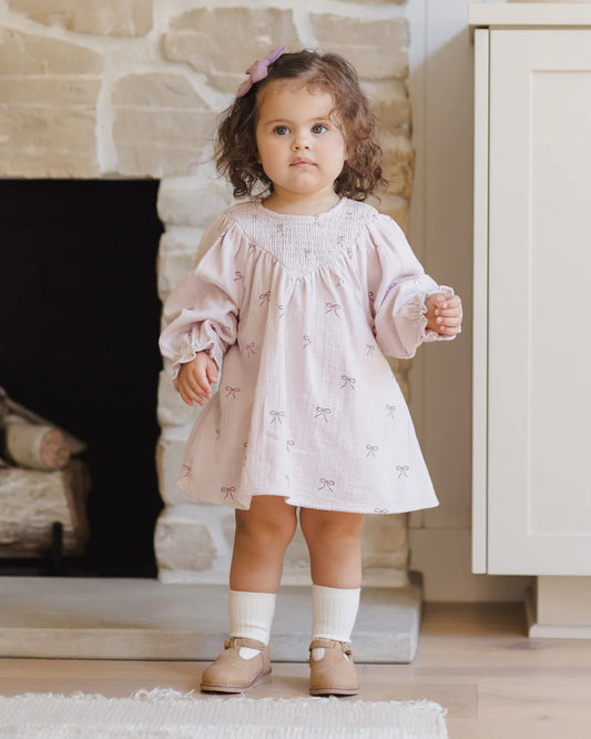 QM Smocked Dress - Bows