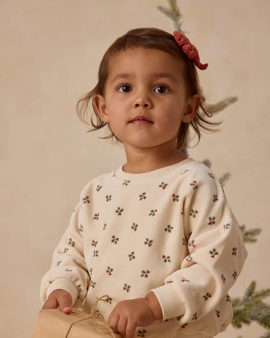 QM Velour Set- Holly Berry