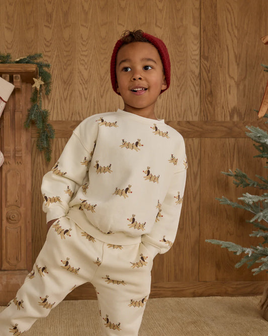 Sweatshirt + Jogger Set- Christmas Dogs
