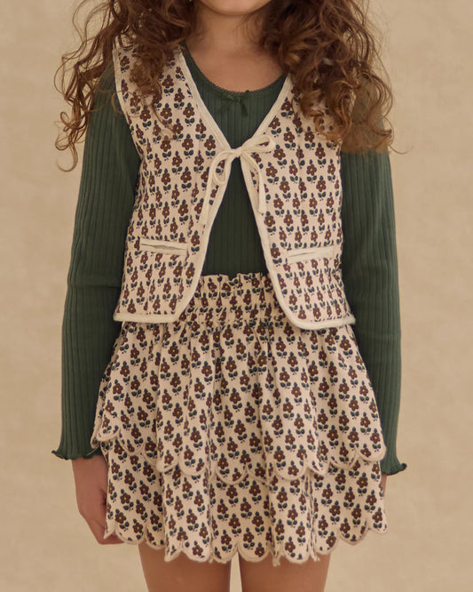 R+C Mini Skirt- Harvest Floral