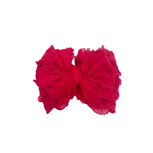 RR Ruffle Headband - Cranberry