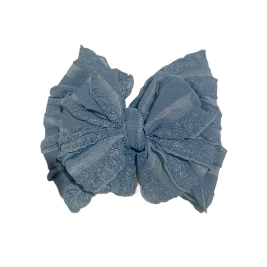 RR Ruffle Headband - Denim